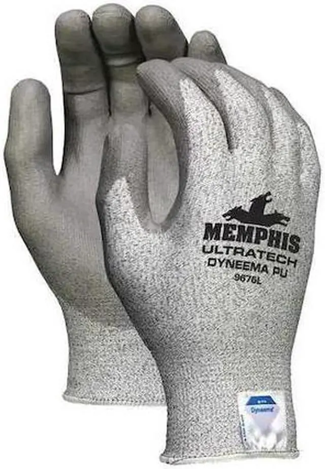 Alt view image 3 of 4 - MCR SAFETY 9676L Cut-Resistant Coated Gloves, Cut Level A3 ,Dipped