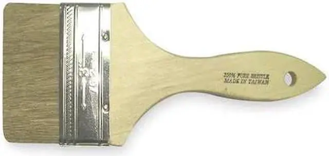Main image of ZORO SELECT 1TTX4 3" Chip Paint Brush, China Hair Bristle, Unfinished Wood