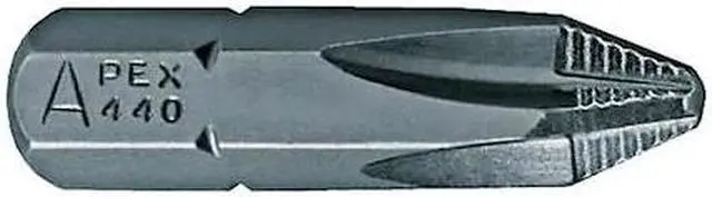 Main image of APEX TOOL GROUP 440-2-ACR2X-5PK Torsion Bit,SAE,1/4",Hex,No 2,1",PK5