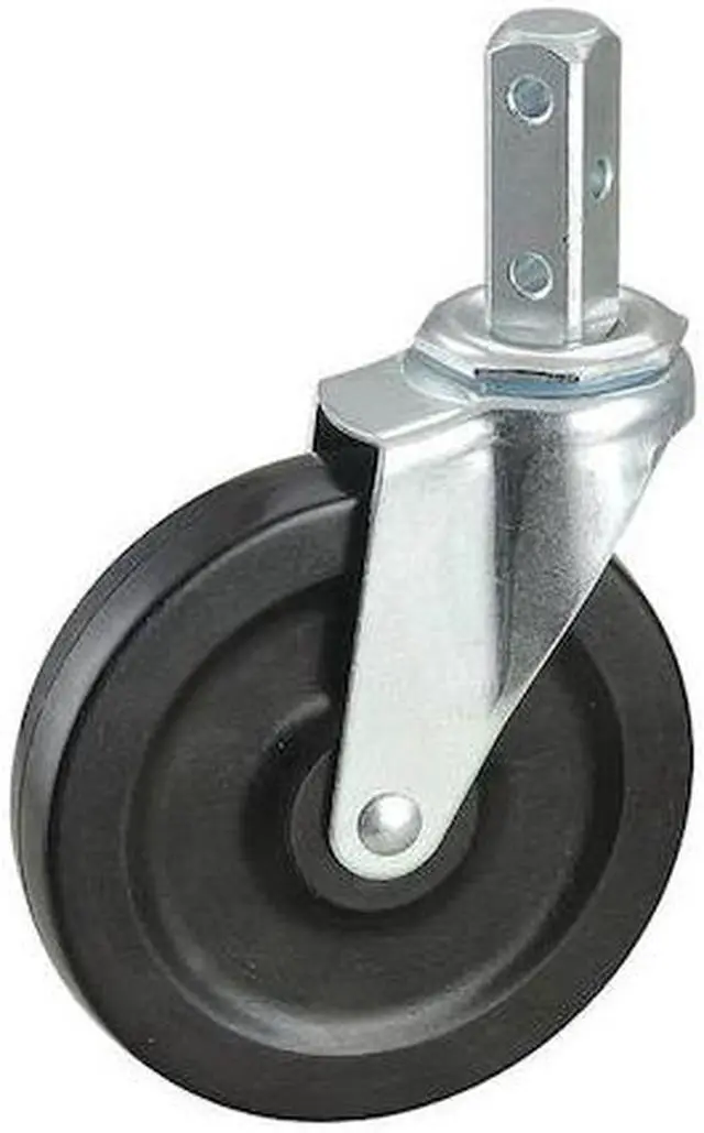 Main image of ZORO SELECT 32J999 Swivel Stem Caster,Rubber,5 in.,125 lb.