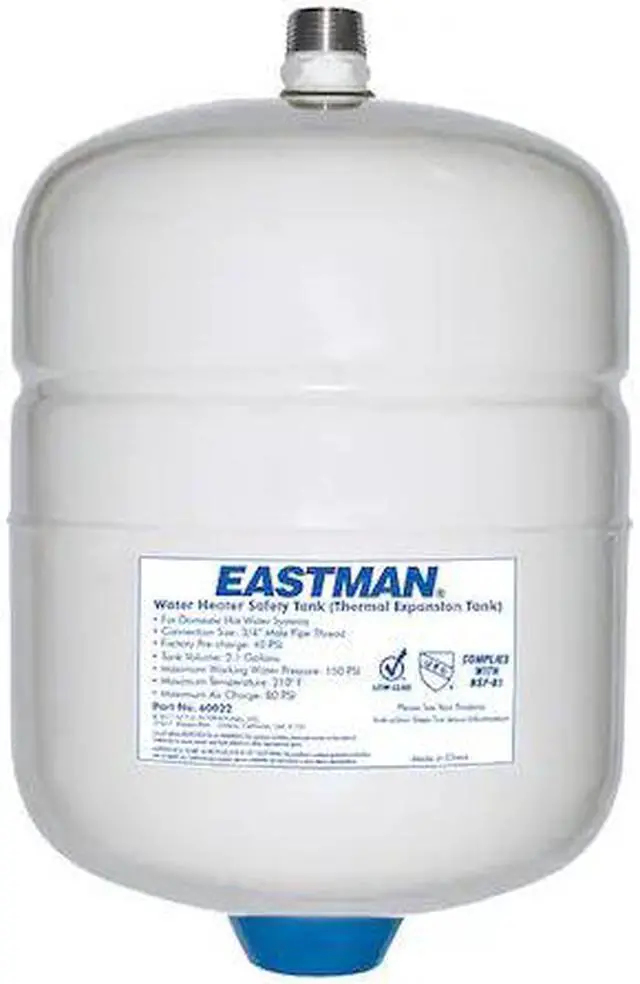Main image of ZORO SELECT 60022 Water Heater Thermal Expansion Tank, MIP, 2 gal, 3/4 in