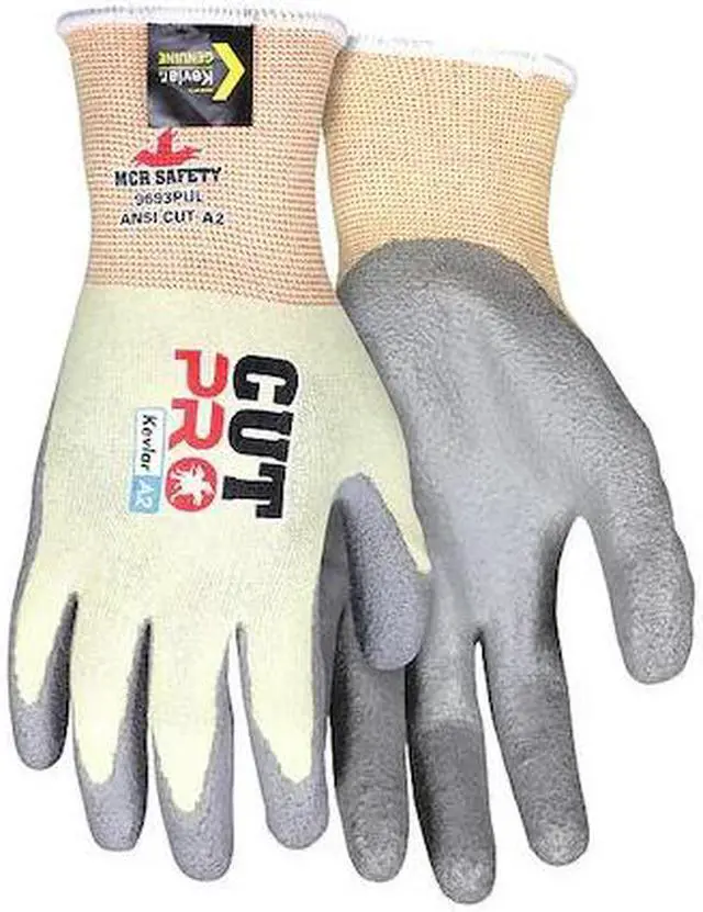 Main image of MCR SAFETY 9693PUL Cut-Resistant Gloves, Cut Level A2 ,Dipped ,Polyurethane