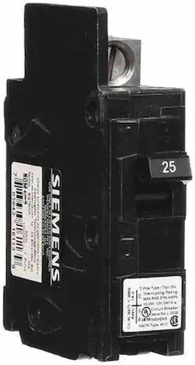 Alt view image 2 of 5 - SIEMENS BQ1B025 Miniature Circuit Breaker, BQ Series, 25A, 1 Pole, 120V AC,
