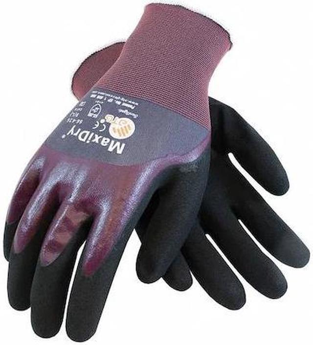 Main image of PIP 56-425/S Foam Nitrile Coated Gloves, Palm Coverage, Purple/Black, S, 12PK