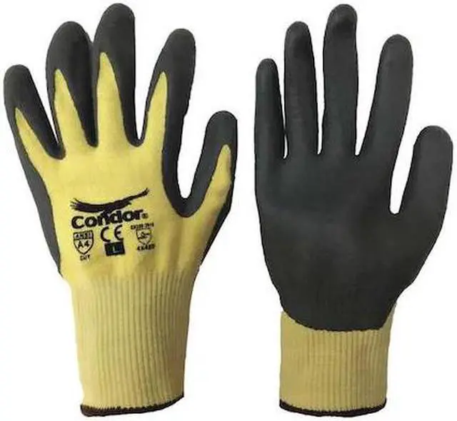 Main image of CONDOR 21AH88 Cut-Resistant Coated Gloves, Cut Level A4 ,Dipped ,Nitrile ,Foam