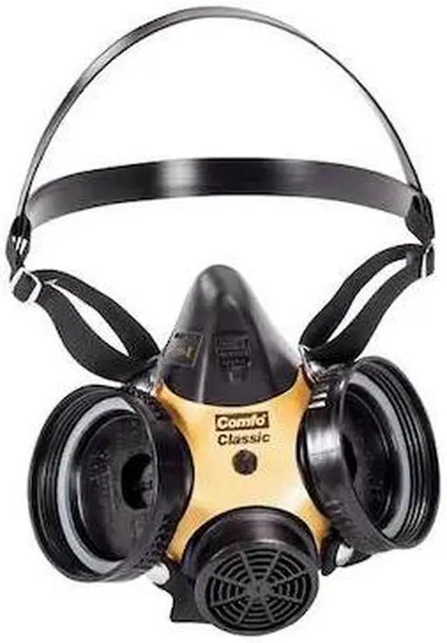 Alt view image 2 of 4 - Msa Half Mask Respirator,Silicone,Black  808073