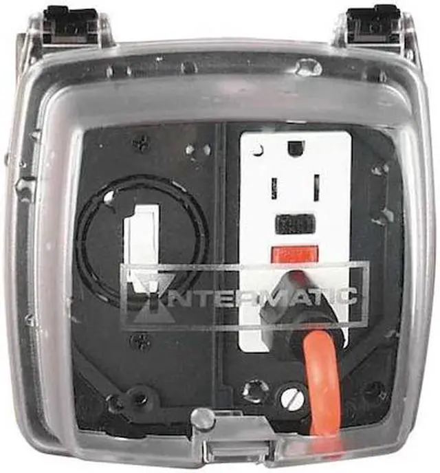 Main image of Intermatic WP1220C 2 Gang 2-1/4-Inch Weatherproof Box, Clear