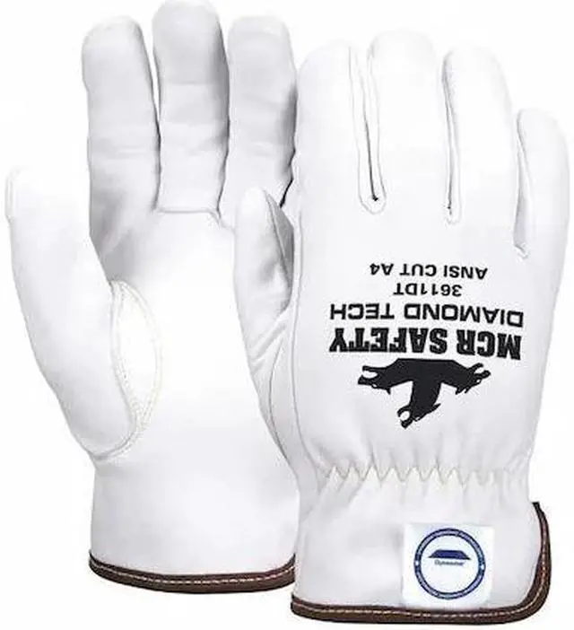 Main image of MCR SAFETY 3611DTXXL Leather Cut-Resistant Gloves, Shirred Slip-On Cuff,