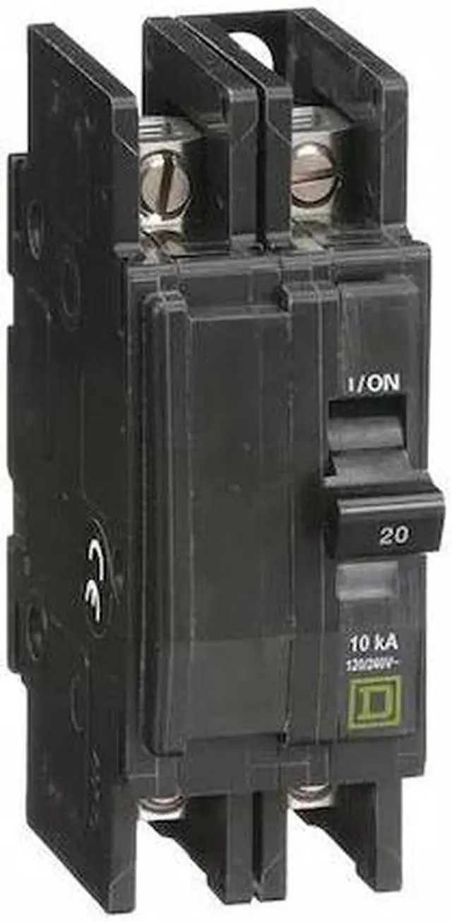 Main image of SQUARE D QOU220 Miniature Circuit Breaker, QO Series, 20A, 2 Pole, 120/240V AC,