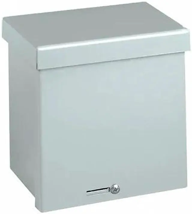 Alt view image 4 of 4 - WIEGMANN RSC121506G Padlockable Hasp Electrical Enclosures, 15 in H, 6 in D, 12