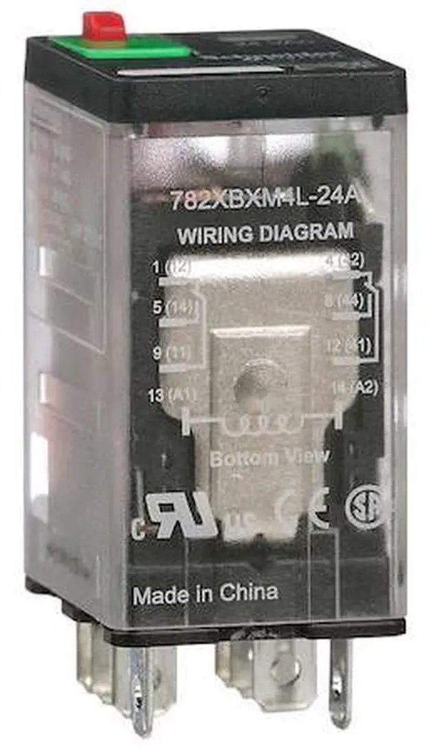 Main image of SCHNEIDER ELECTRIC 782XBXM4L-24A Socket, General Purpose Relay, Square, 15 A, 8