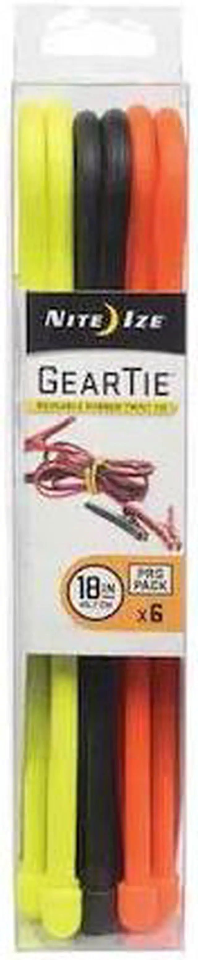 Alt view image 8 of 9 - Nite Ize Gear Tie ProPack 18" Assorted 6 Pack GTPP18-A1-R8