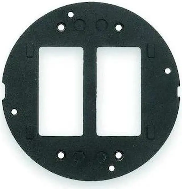 Alt view image 5 of 9 - HUBBELL WIRING DEVICE-KELLEMS S1SP Floor Sub-Plate, Floor Box Type, 2 Gang,