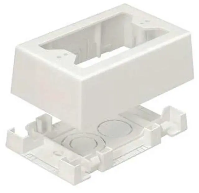 Alt view image 2 of 7 - PANDUIT JBX3510IW-A Junction Box, Gang Box Type, 1 Gang, PVC