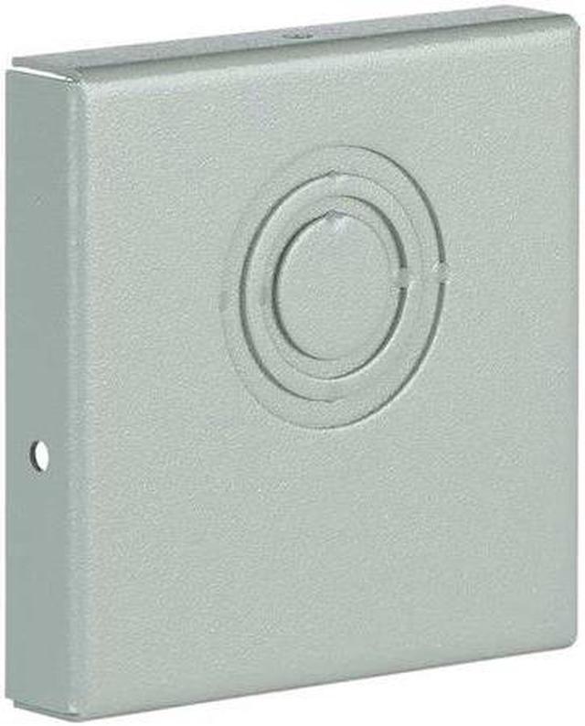 Alt view image 2 of 4 - WIEGMANN E0404 Wireway, End Cap, 4 in W, 4 in H, 1 in L, With Knockouts, Steel,