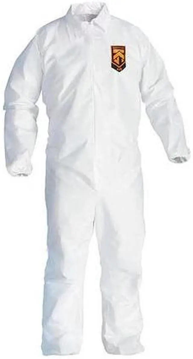 Main image of KLEENGUARD 49103 Disposable Coveralls, Collared, L, SMMMS, Zipper, Elastic