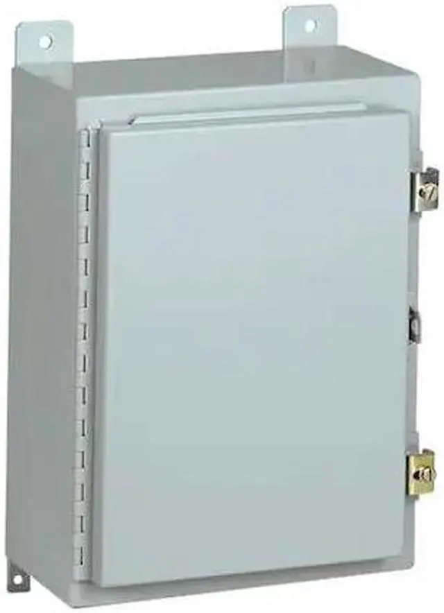 Alt view image 2 of 2 - WIEGMANN N12161208 Padlockable Hasp Electrical Enclosures, 16 in H, 8 in D, 12