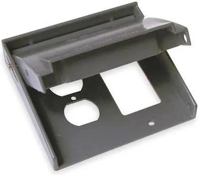 Alt view image 2 of 2 - BELL OUTDOOR 5033-0 Weatherproof Cover, Double Gang Box Type, 2 Gangs,