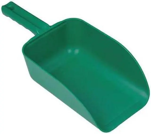 Alt view image 4 of 6 - Plastic Hand Scoop, Green, 15 x 6 1/2 In