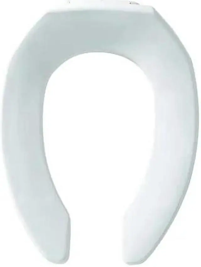 Main image of BEMIS 1955CTFR-000 Toilet Seat Without Cover, Non Self-Sustaining Check Hinge,