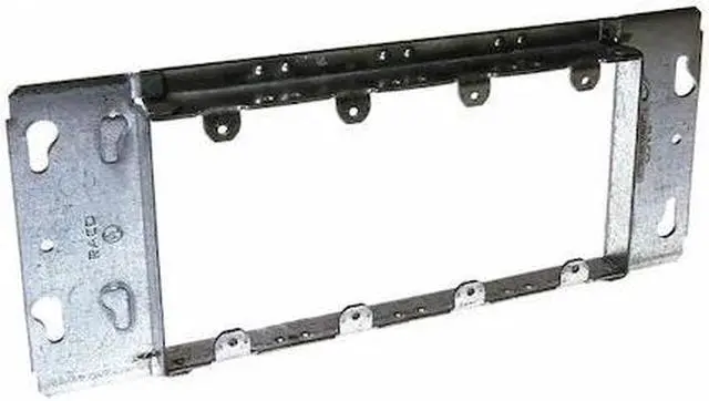 Alt view image 2 of 2 - RACO 823 Box Cover, Square Box Type, 4 Gang, Galvanized Steel, Blank Cover Type