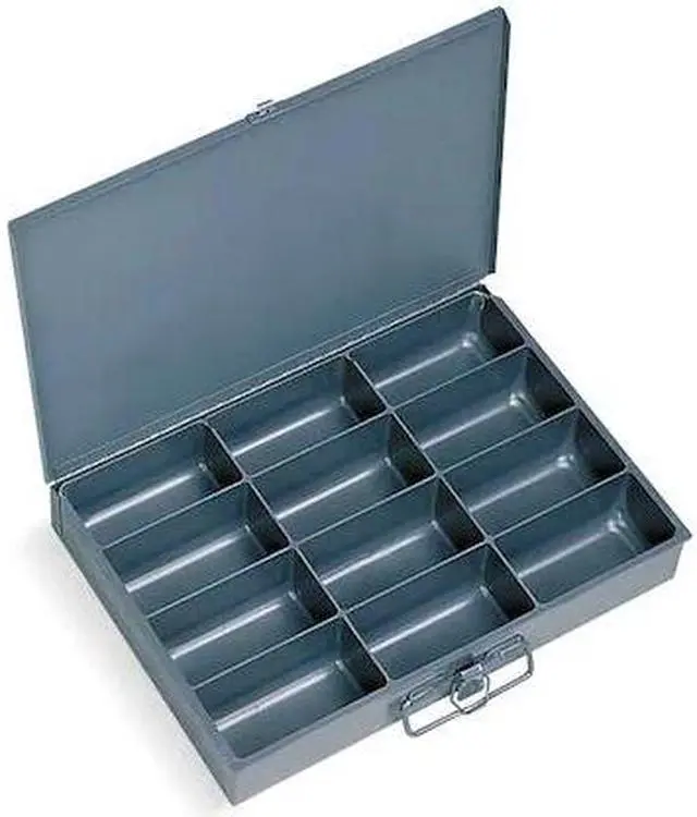Alt view image 2 of 5 - DURHAM MFG 211-95-D937 Steel, Compartment Drawer, 9 7/8 in D x 2 1/8 in H x 13