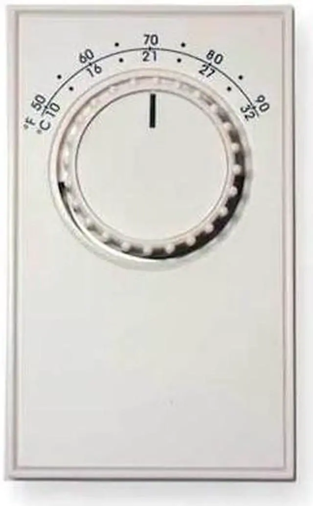 Alt view image 2 of 2 - DAYTON 4PU49C Line Voltage Mechanical Thermostat For Wall, 50 to 90 Degree
