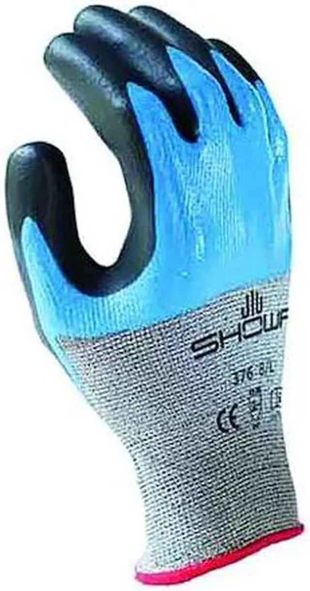 Alt view image 2 of 3 - SHOWA S-TEX376S-06 Double Coated Cut Resistant Glove, A4 Cut Level, Nitrile, S,