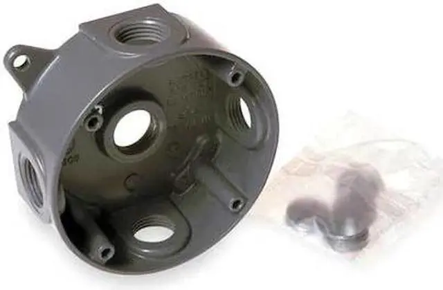 Alt view image 3 of 6 - BELL OUTDOOR 5361-0 Weatherproof,5Inlet,16 cu. in