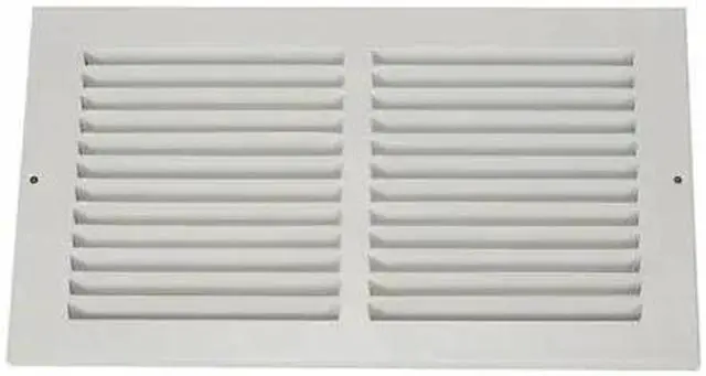 Main image of ZORO SELECT 4MJP3 Return Air Grille 9.75 X 31.75, White, Steel