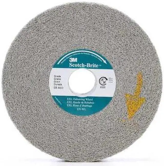 Alt view image 2 of 6 - SCOTCH-BRITE XL-WL Deburring Wheel, XL-WL, 8A Medium, 6 in x 1 in x 1 in