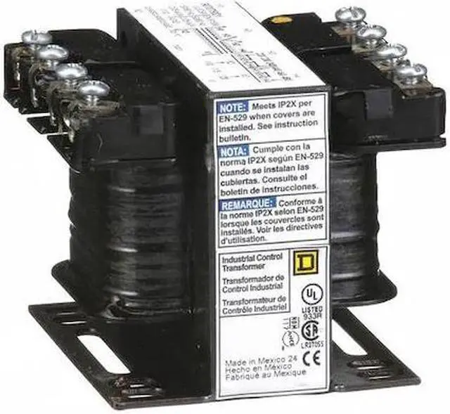 Alt view image 2 of 3 - SQUARE D 9070T50D1 Control Transformer, 50 VA, Not Rated, 55°C, 120V AC,