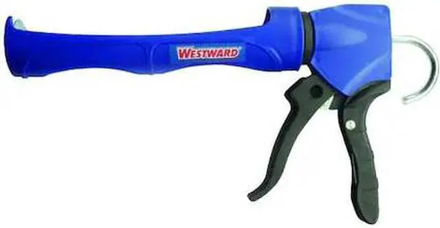 Alt view image 2 of 3 - WESTWARD 13J315 Dripless Caulk Gun, 10 oz Container Size, Plastic, 12:01,