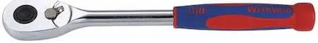 Main image of WESTWARD 54RY23 1/4" Drive 84 Geared Teeth Pear Head Style Hand Ratchet, 6-3/4"
