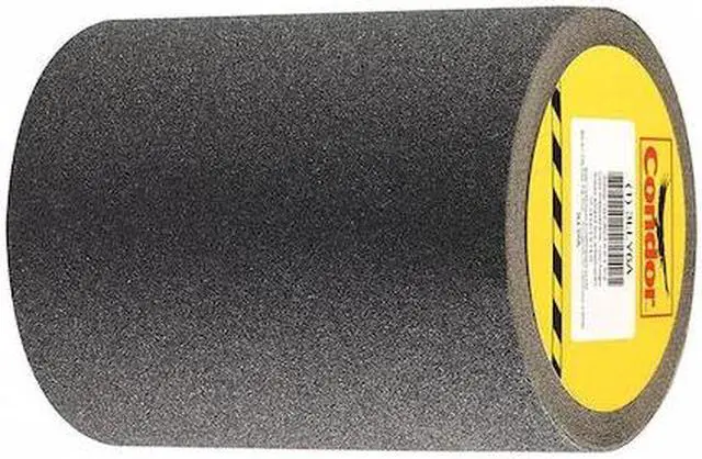 Alt view image 2 of 7 - CONDOR GRAN13519 Anti-Slip Tape Grit Mineral 80 Grit Size, Black, 6" W x 30 ft.