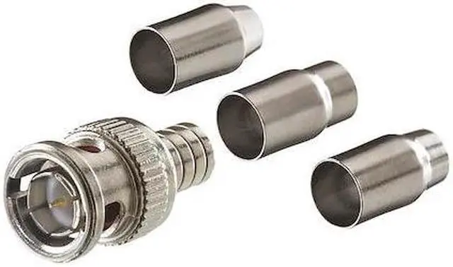 Alt view image 3 of 3 - GEM by Triplett BNC Crimp On Connector, Male, 75 Ohm, 10 Pack