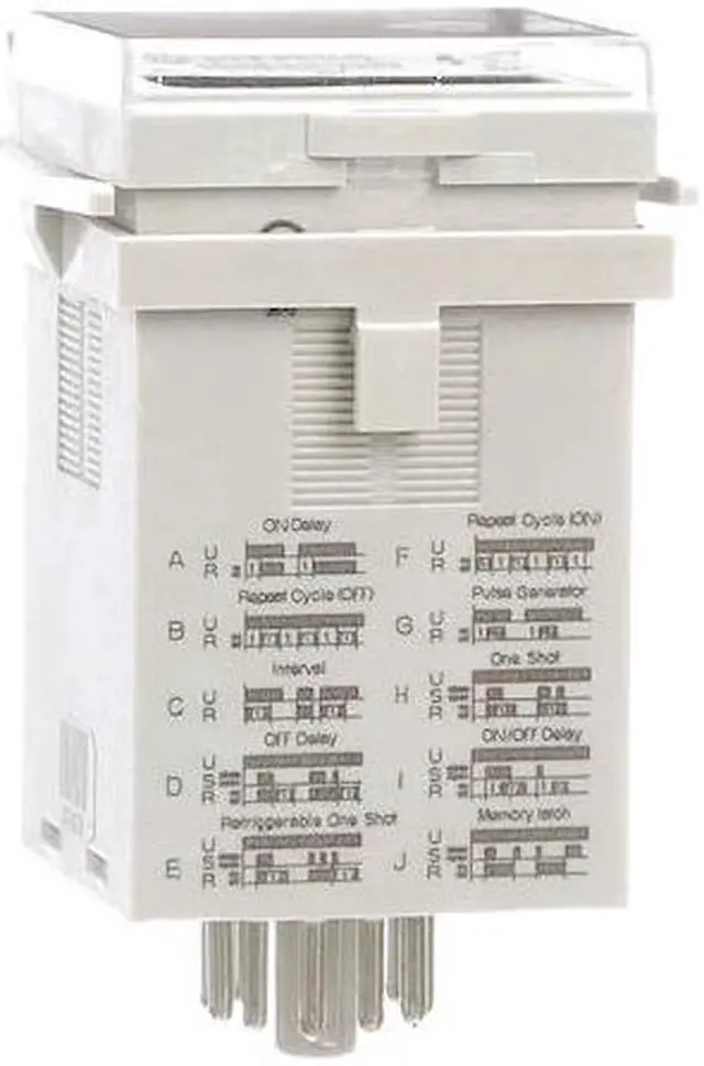Main image of Relay, Time Delay, DPDT, Multifunction