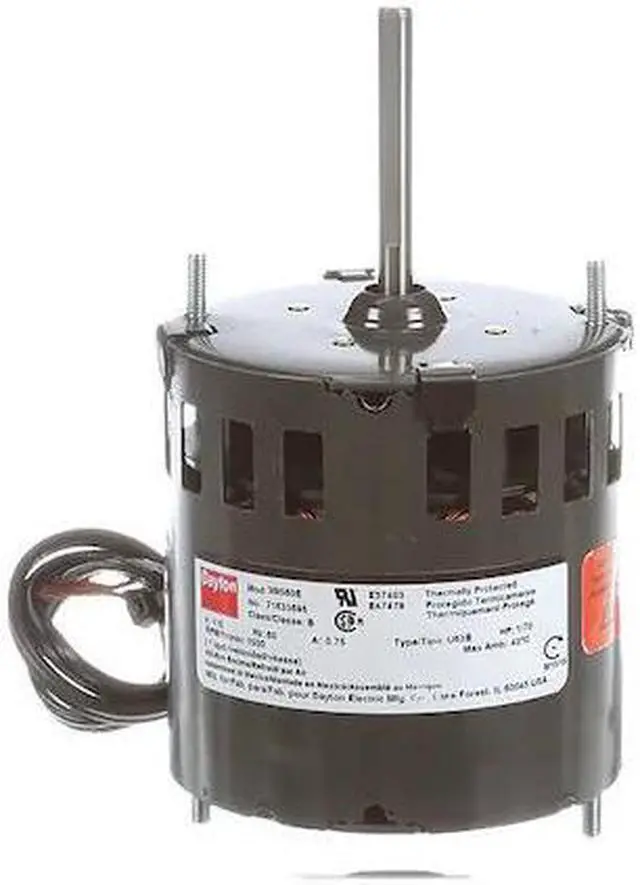 Main image of DAYTON 71633695M HVAC Motor,1/70 HP,1550 rpm,115V,3.3