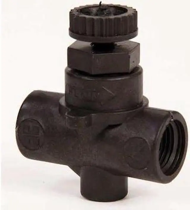 Main image of HAYWARD FLOW CONTROL NVA4025T Needle Valve, Straight, PP/FPM, 1/4", Threaded