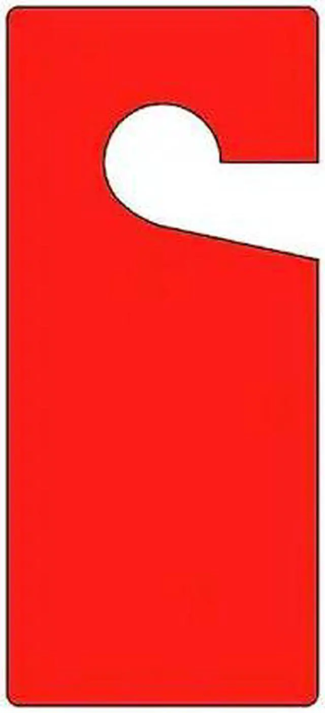 Main image of ACCUFORM TAD831 Tag, Blank, Plastic, 9 in H x 4 in W, Red, Rectangle, 10 PK