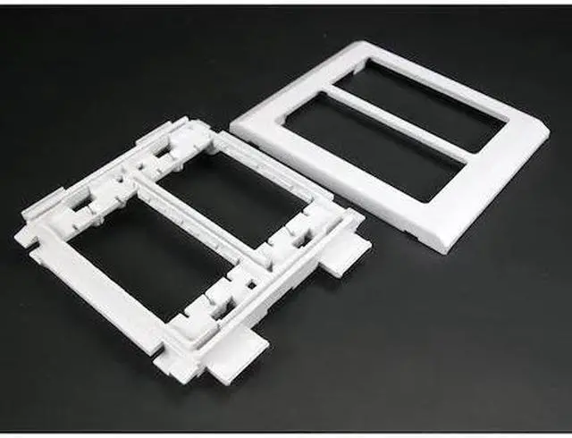 Alt view image 3 of 3 - Wiremold 5450 Raceway Device Bracket Fitting, Two Gang, Ivory,