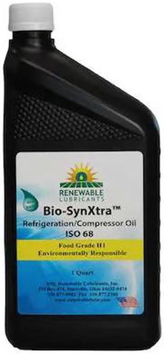 Alt view image 2 of 2 - Renewable Lubricants Compressor Oil, 1 qt, Bottle  87851