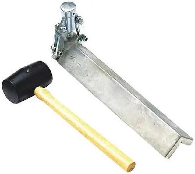 Alt view image 2 of 3 - WESTWARD 13A765 Cornerbead Clincher w/Mallet,13-1/2 x 3