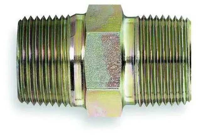 Alt view image 2 of 2 - EATON AEROQUIP 2083-6-6S HoseFitting,MNPT-MNPT,3/8-18,Straight