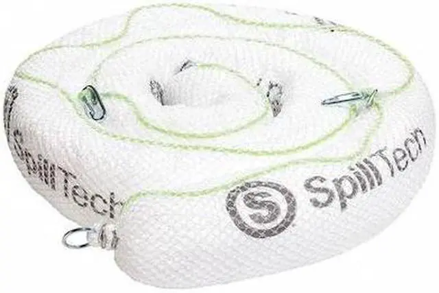 Main image of SPILLTECH PREM510 Sorbent Boom, 30 gal, 5 in x 10 ft, Oil, White, 4 PK