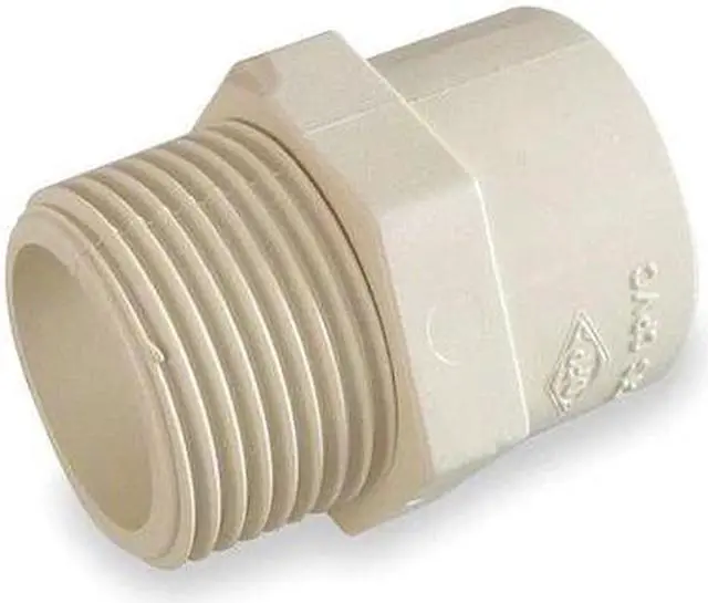 Main image of ZORO SELECT 2GKA5 1" MNPT x CTS Hub CPVC Adapter Sched SDR-11