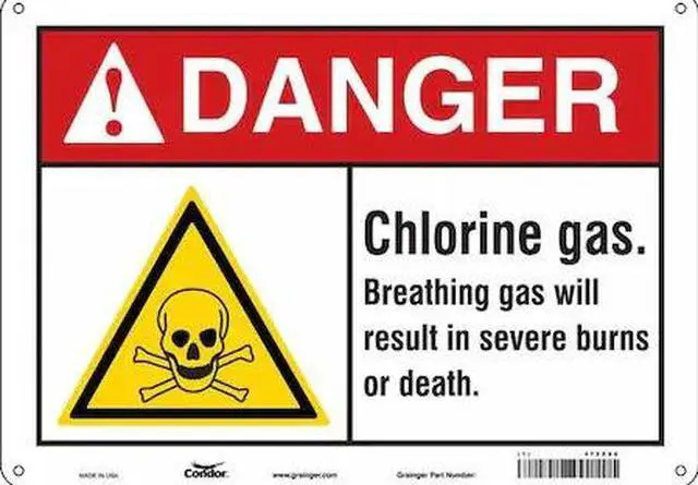 Main image of CONDOR 475Z96 Safety Sign, 10 in Height, 14 in Width, Aluminum, Horizontal