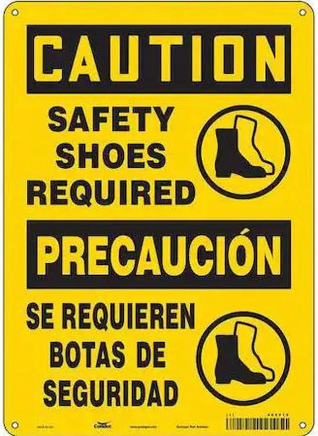 Main image of CONDOR 465V19 Safety Sign, 14 in Height, 10 in Width, Aluminum, Vertical