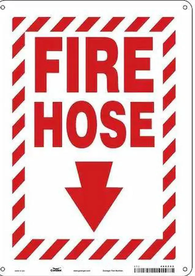 Main image of CONDOR 469Z65 Safety Sign, 14 in Height, 10 in Width, Glow Vinyl, Vertical