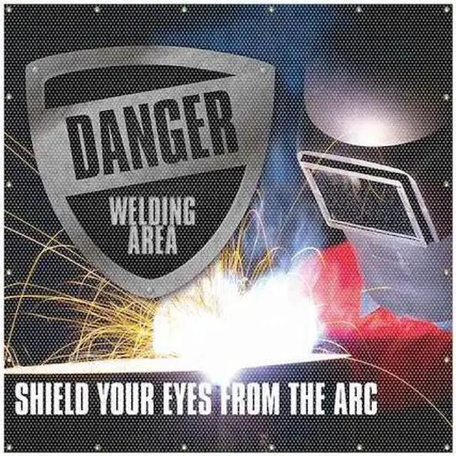 Main image of ACCUFORM PWD100RD Welding Screen, Danger Shield Your Eyes From the Arc, Vinyl,